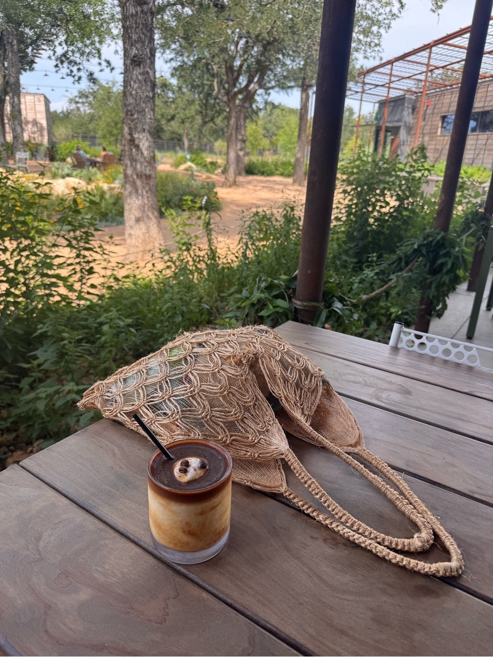 Straw Tan Woven Tote Bag Handmade